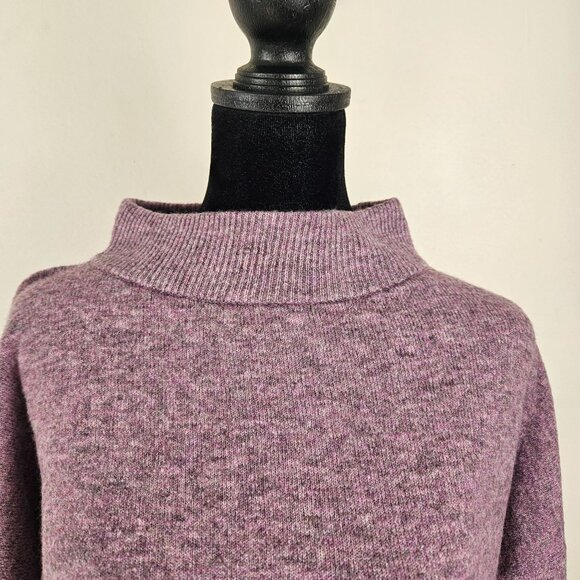 A New Day Womens Lavender Mock Neck Sweater Size Small Soft Knit Cozy Casual - Picture 3 of 7